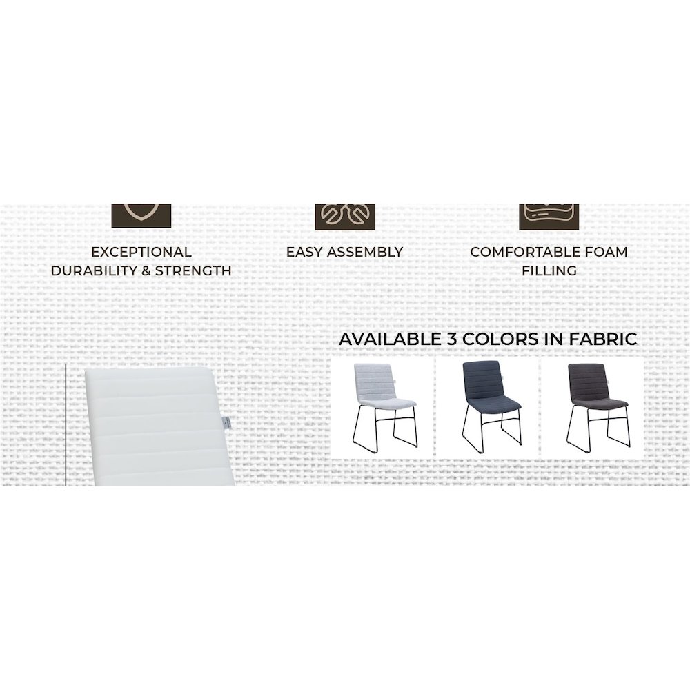 Zylar Series Office Guest Chair in White Leather. Picture 29