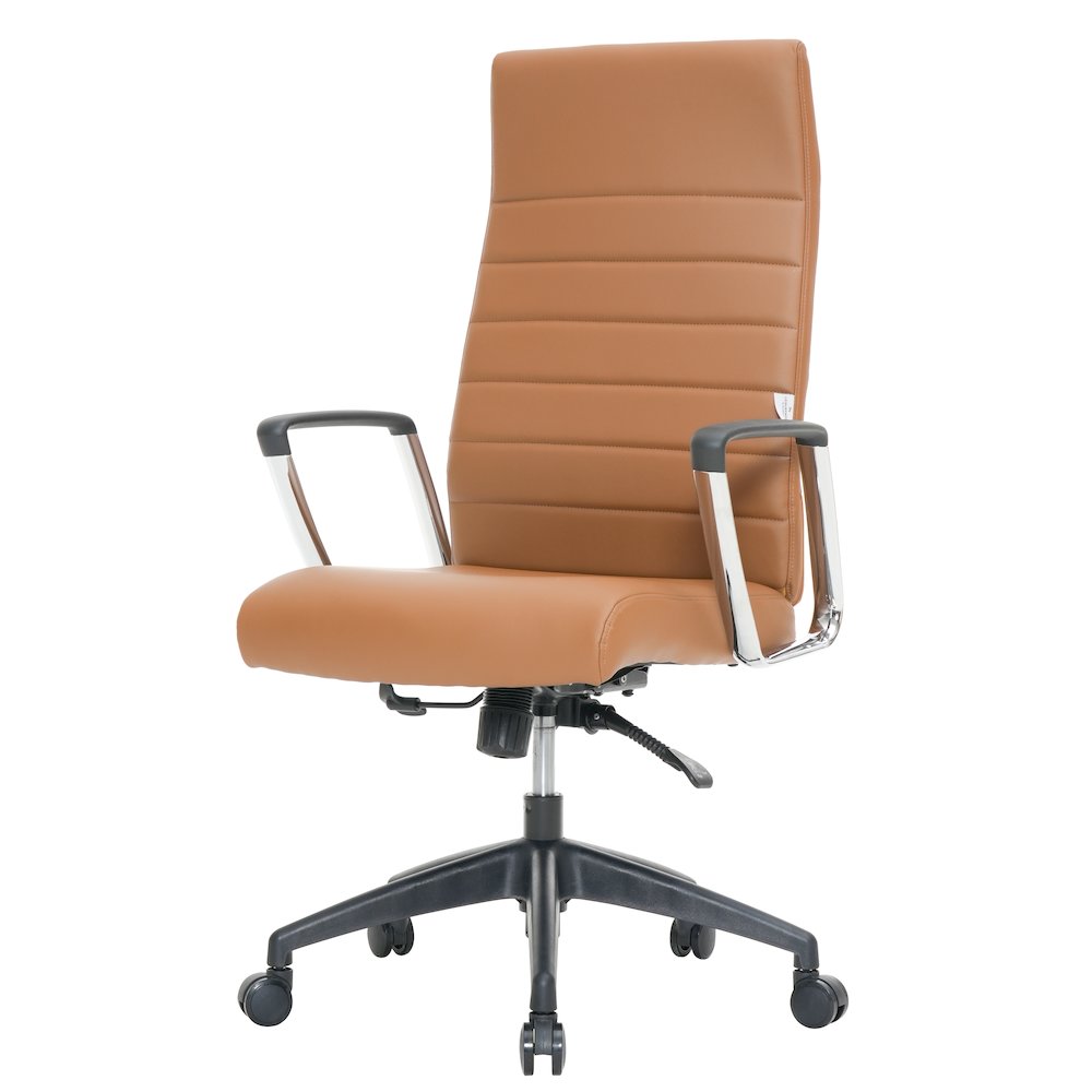 Hilton Modern High-Back Leather Office Chair. Picture 7