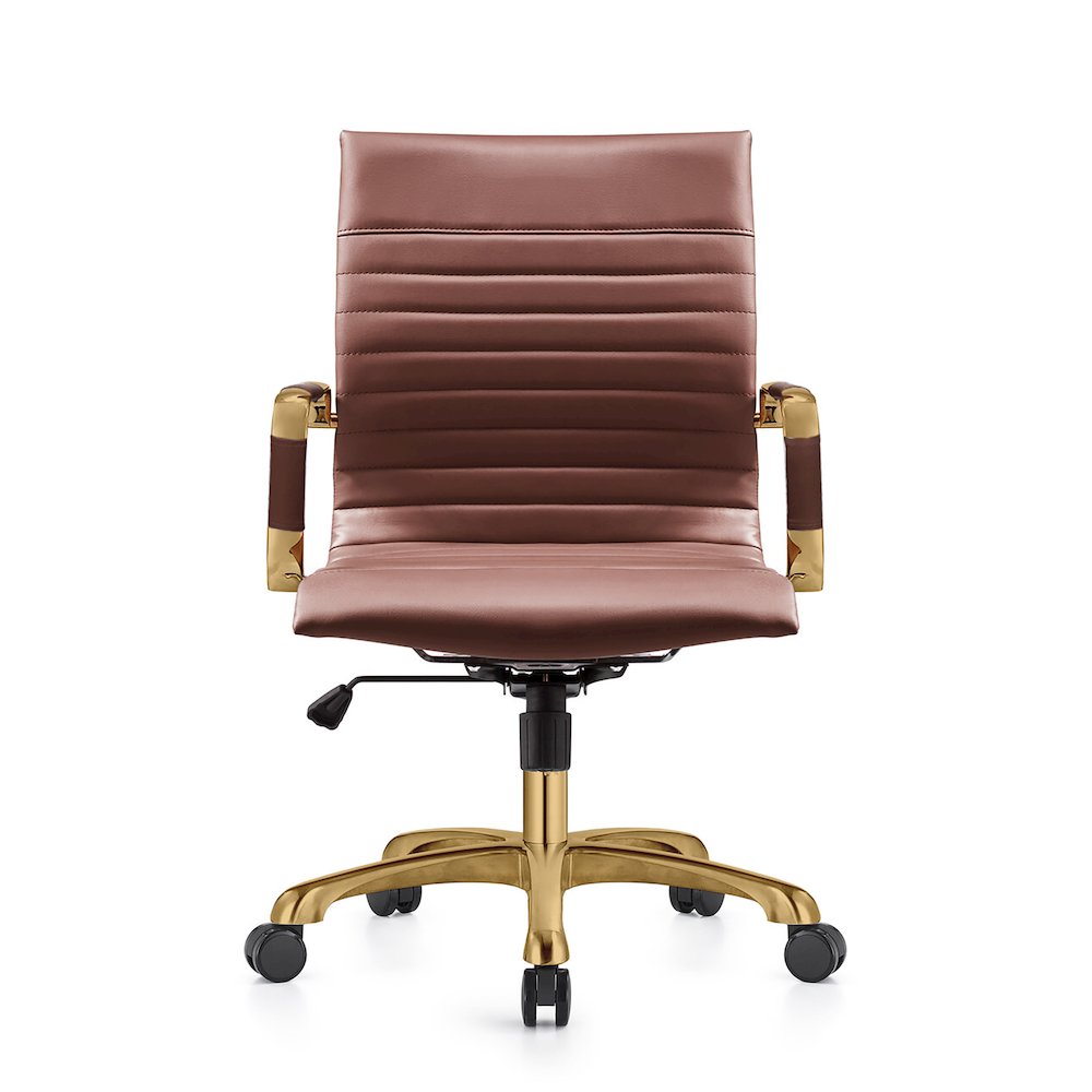 Harris Office Chair With Gold Frame. Picture 7