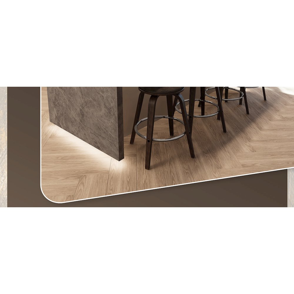 Wooden Counter Stool Pelya Collection Modern Style Walnut Glazed color in Brown. Picture 27