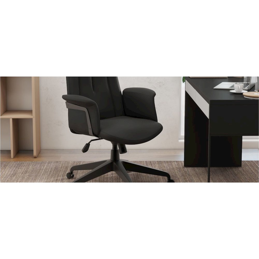 Inifini Collection Modern Office Chair In Black. Picture 25