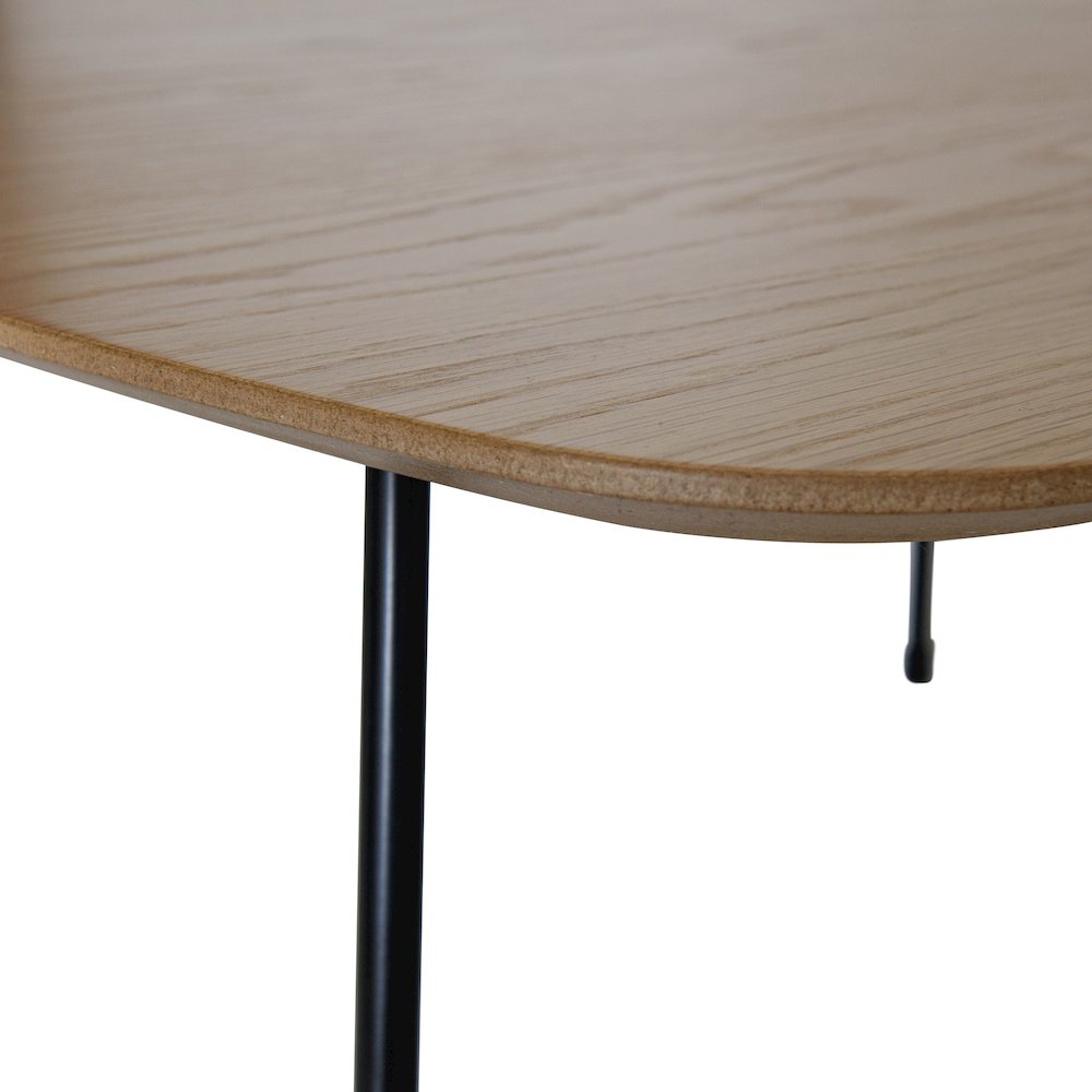 Pemborke Mid Century Modern Square Coffee Table in Natural Wood. Picture 12