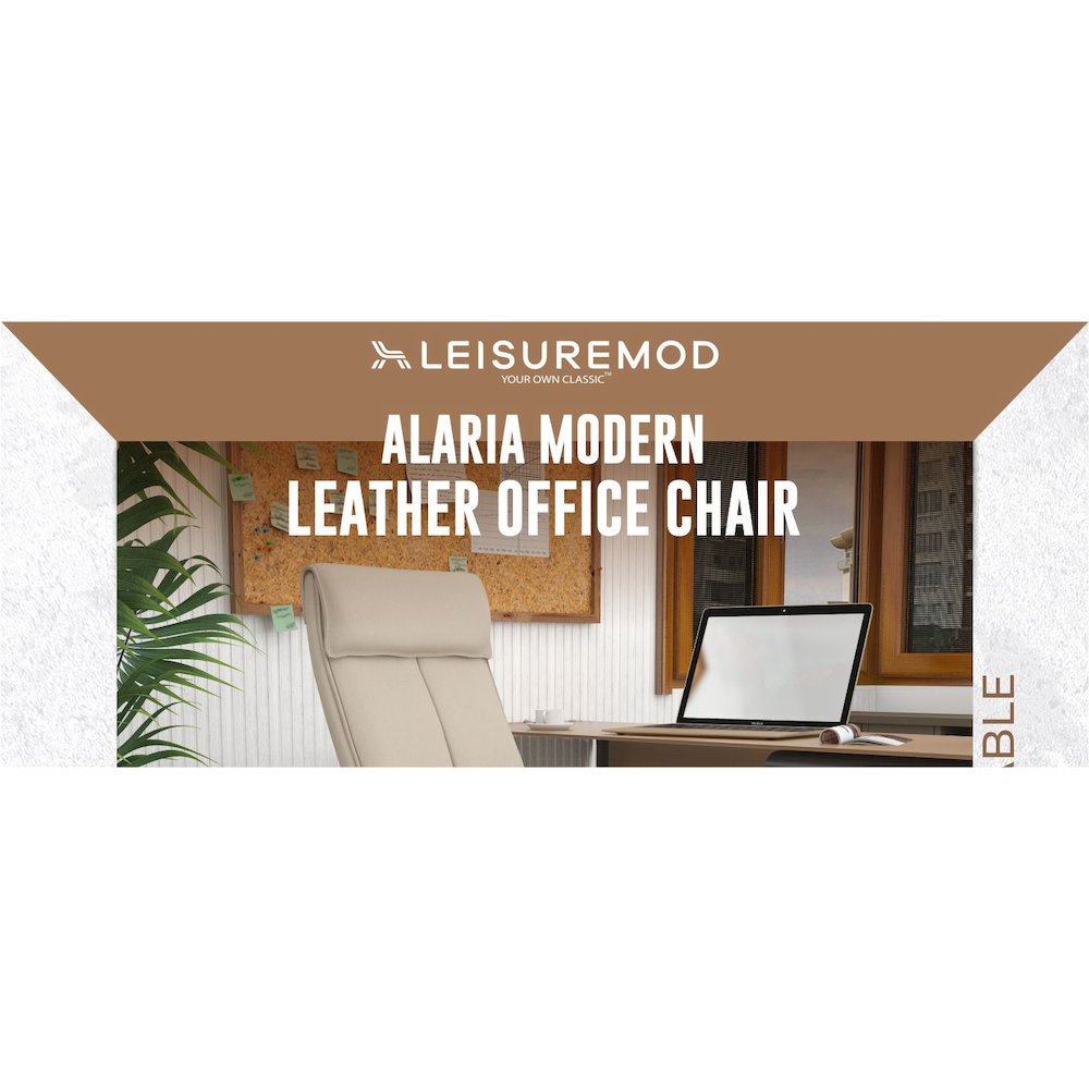 Aiaria Collection Modern Office Chair In Tan. Picture 40