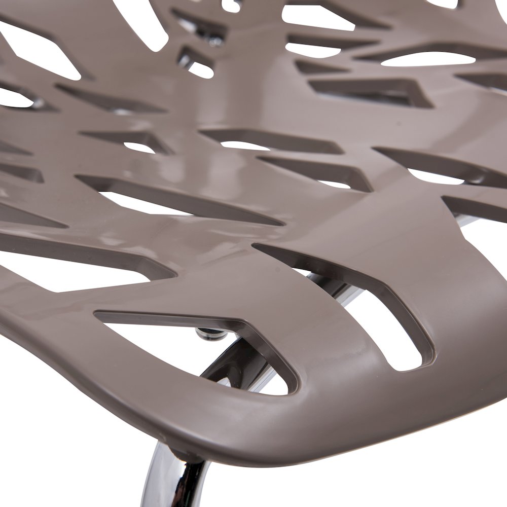 Modern Asbury Dining Chair w/ Chromed Legs, Set of 4. Picture 8