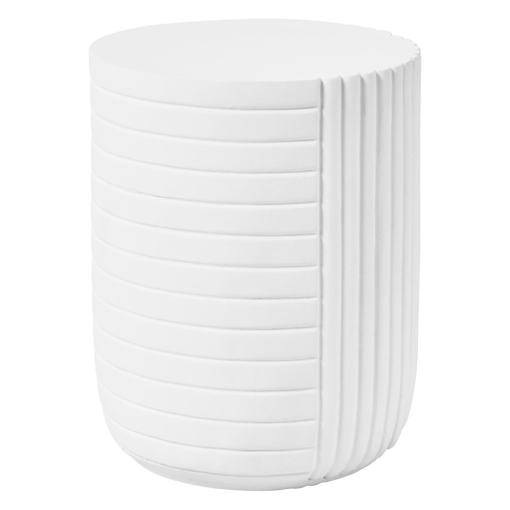 Modern Side End Table Trove Series In White. Picture 11