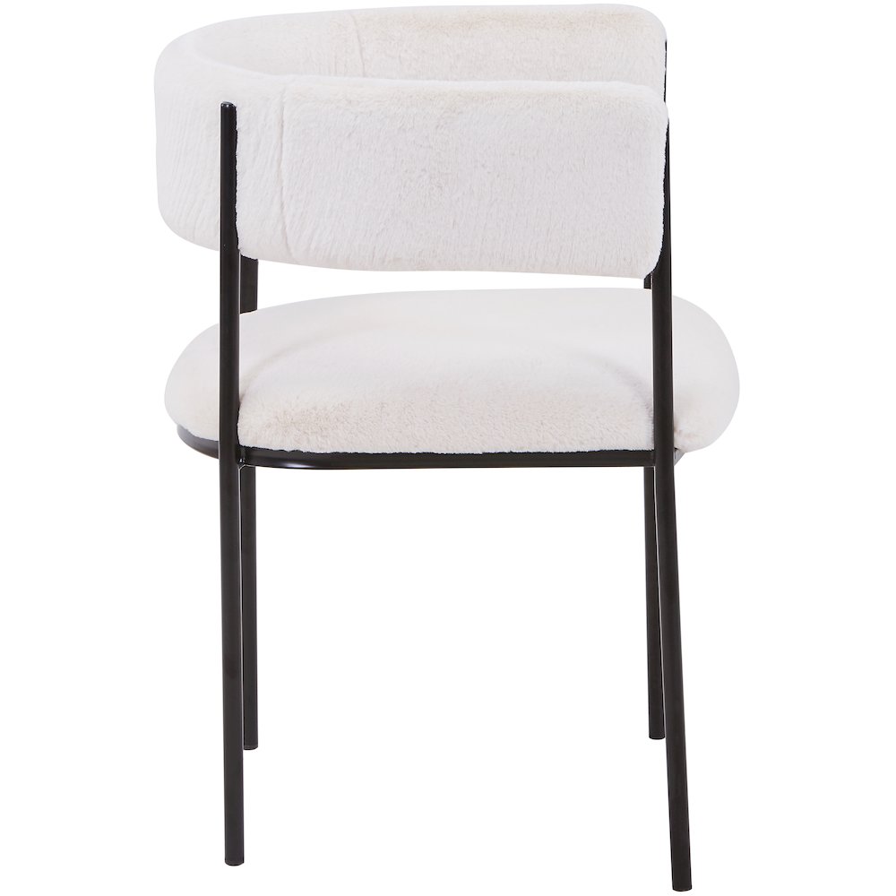Gavin Series Modern Chair Black Frame in Light Taupe Set of 4. Picture 28
