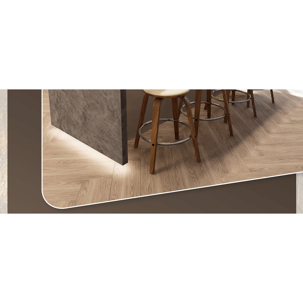 Wooden Counter Stool Pelya Collection Modern Style Walnut color in Cream. Picture 26