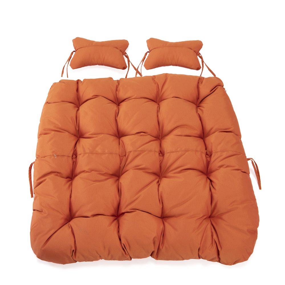 Wicker 2 Person Double Folding Hanging Egg Swing Cushion. Picture 6