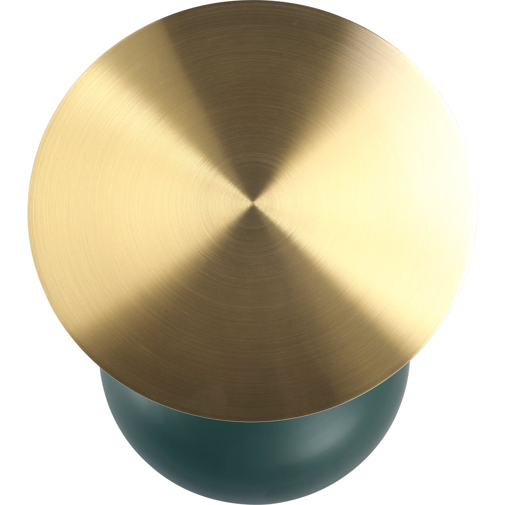 Savoy Collection Modern End Table In Green. Picture 10