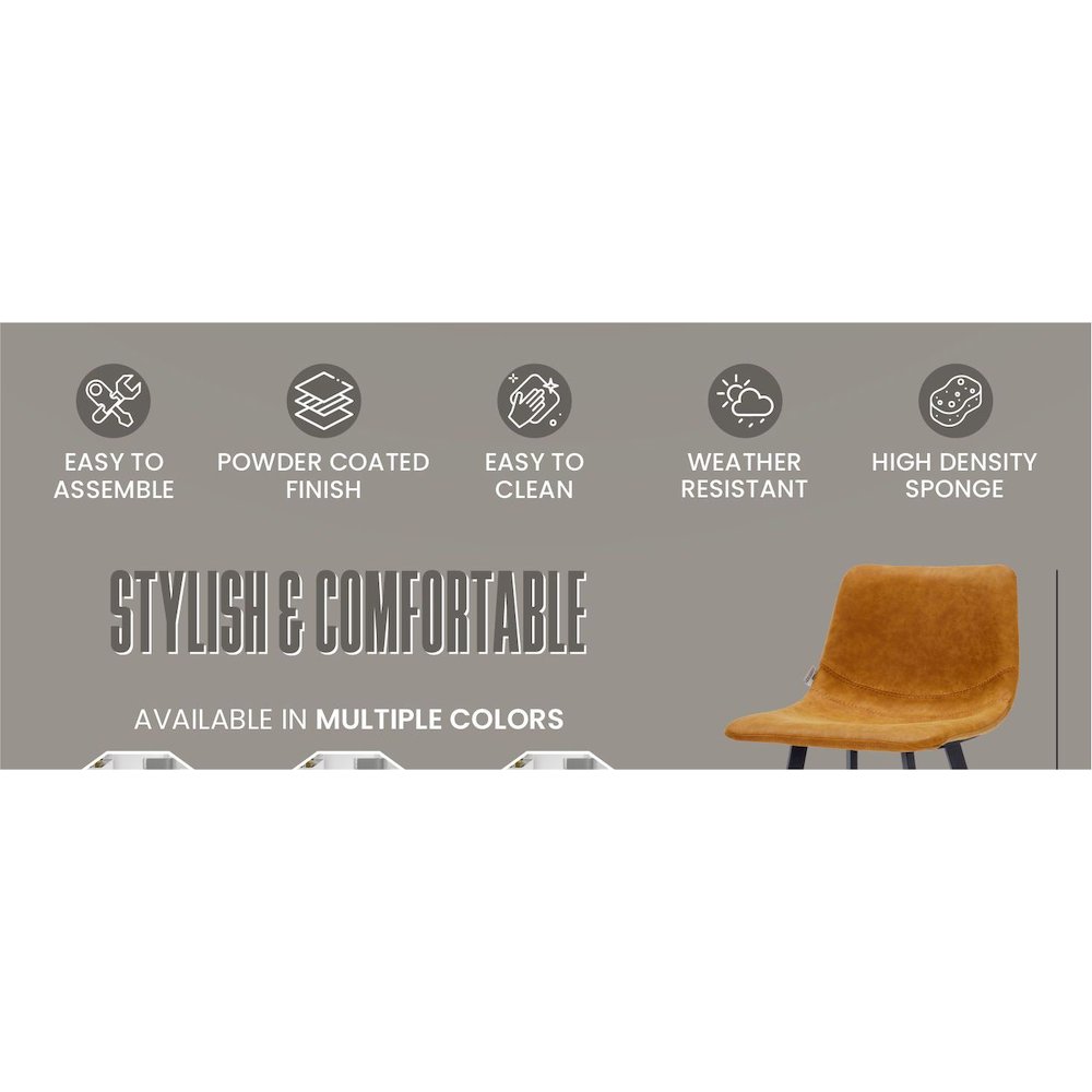 Elland - Counter stool -Light Brown. Picture 15