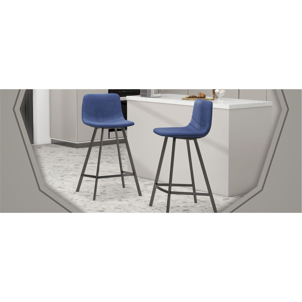 Elland - Counter stool - Peacock Blue. Picture 16
