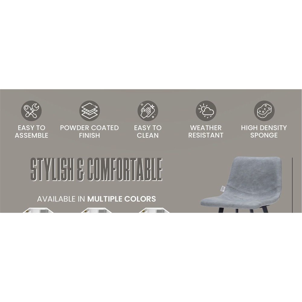 Elland - Counter stool -Light Grey. Picture 17