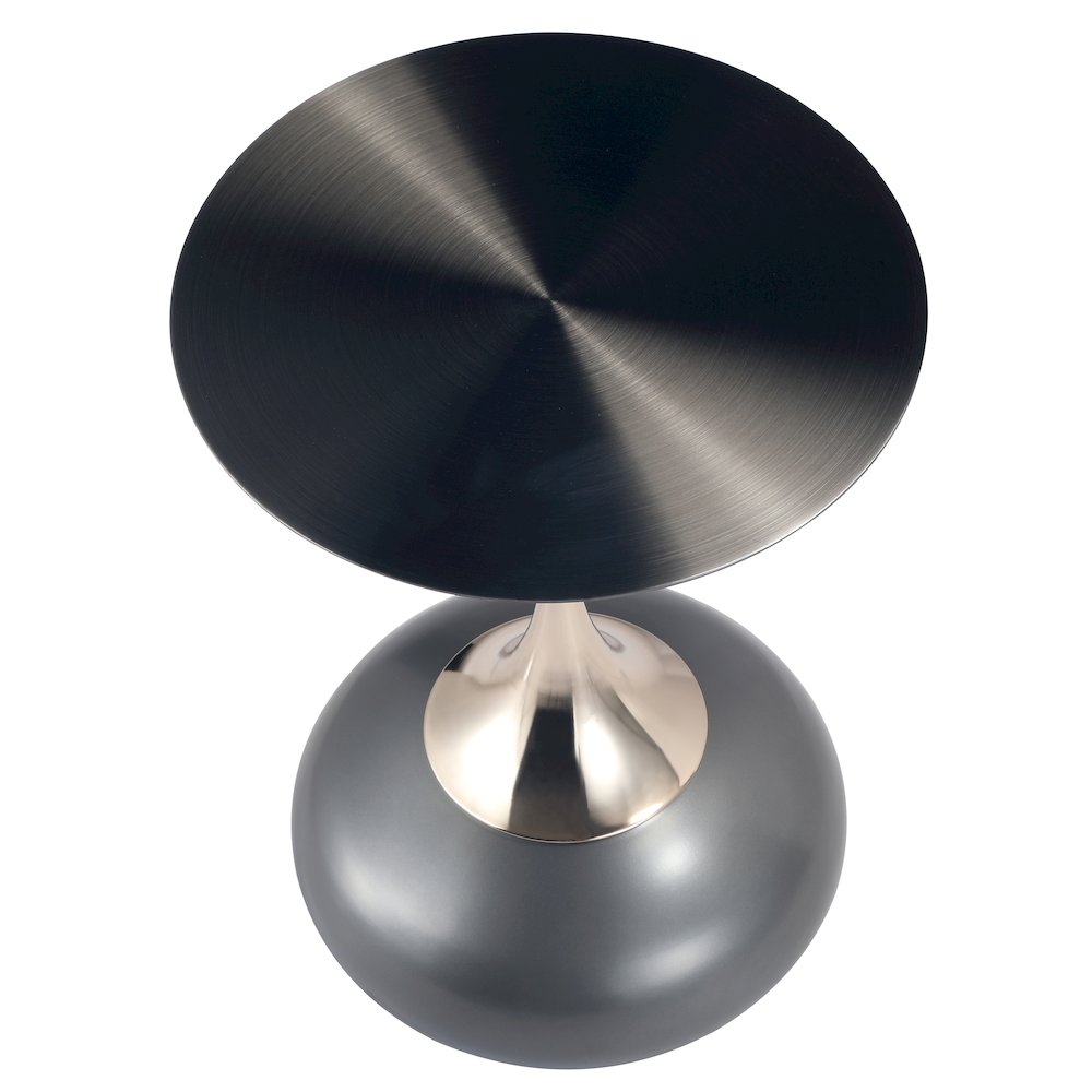 Savoy Collection Modern End Table In Grey. Picture 4
