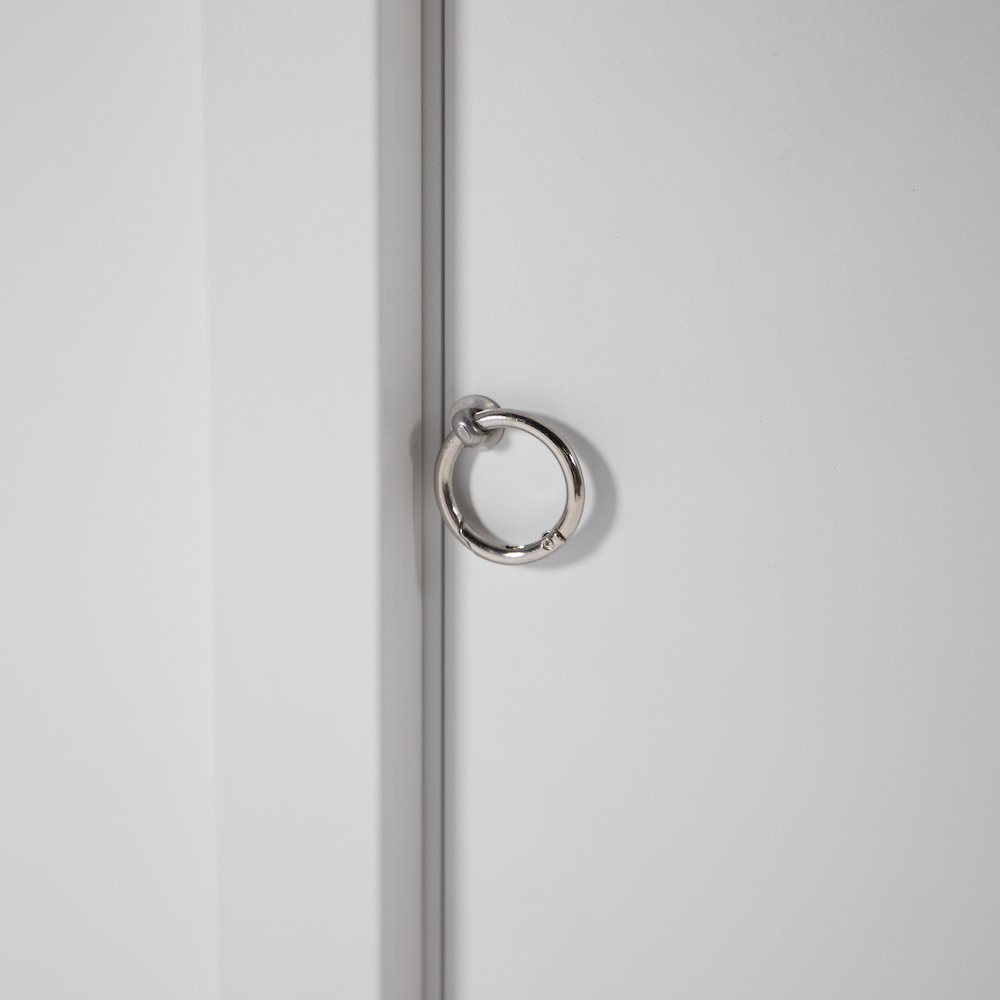 Walbrooke White Patio Round Tank Holder in White. Picture 6