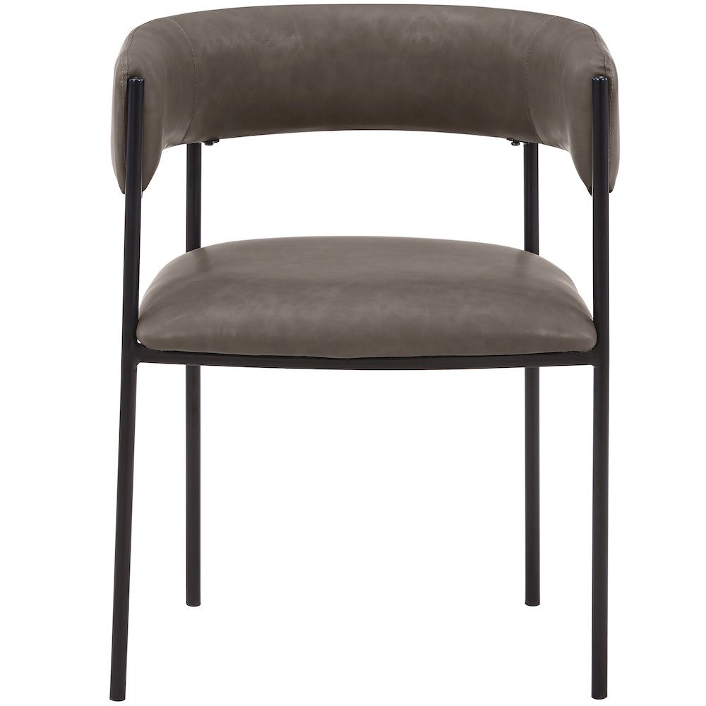 Cyril Collection Modern Chair in Charcoal. Picture 10