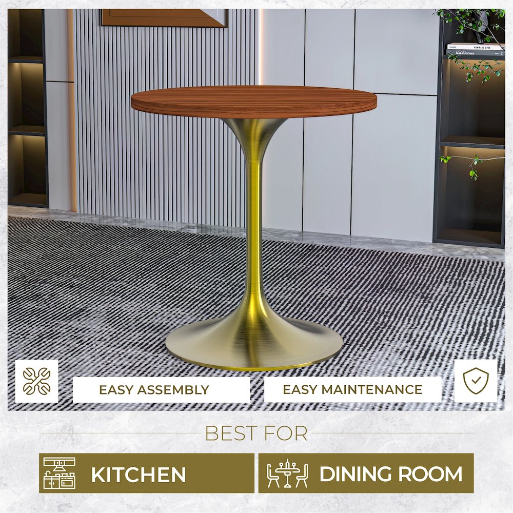 Verve Collection 27" Round Dining Table. Picture 3