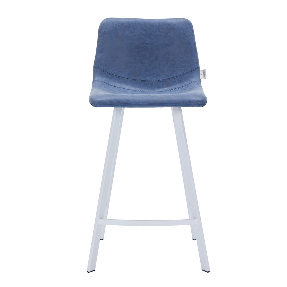 Elland - Counter stool - Peacock Blue - White Base. Picture 9