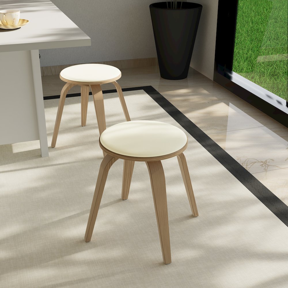 Modern Wooden Dining Stool. Picture 6