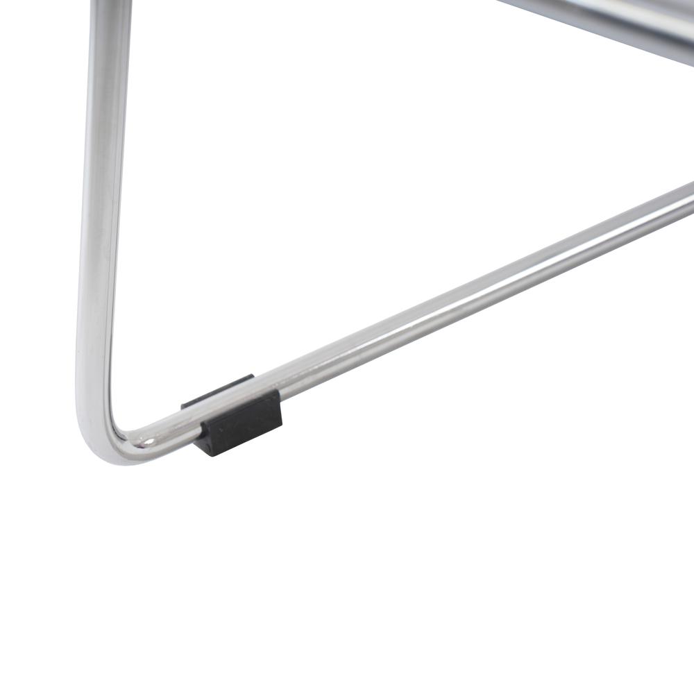 Melrose Modern Wood Counter Stool With Chrome Frame. Picture 5