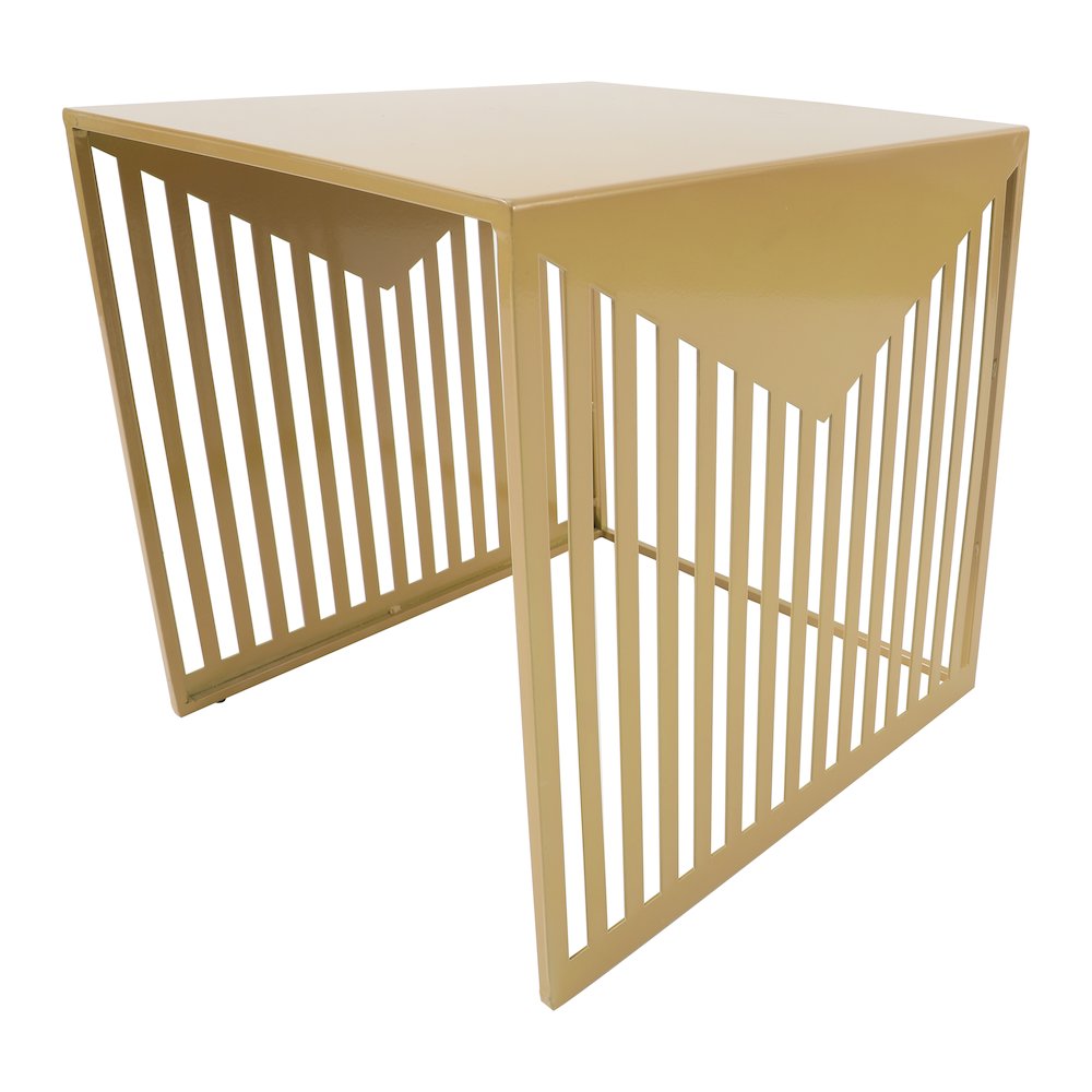 Cisco Modern Square Steel Side Table with Powder Coated Finish. Picture 5