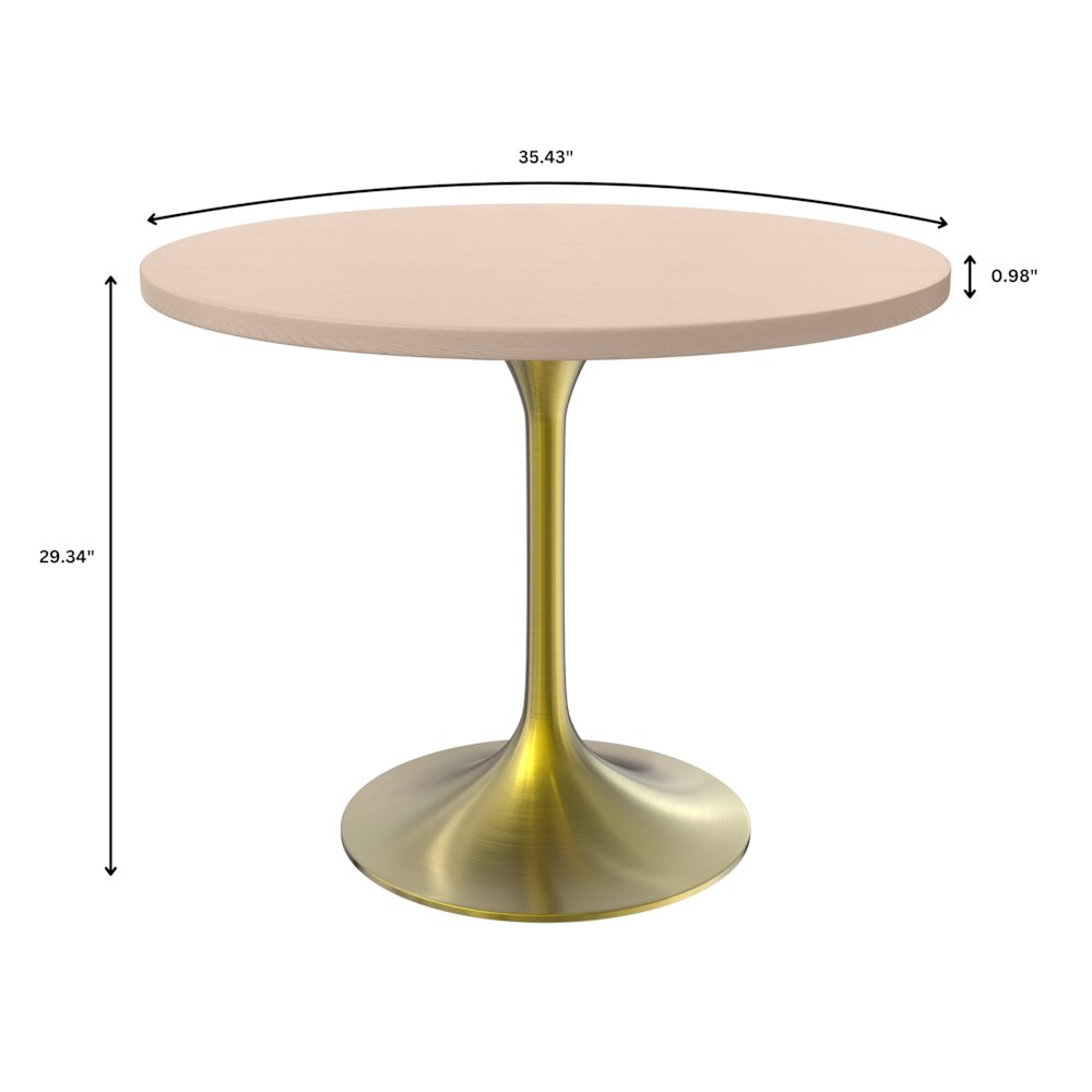 Verve Collection 36" Round Dining Table. Picture 6