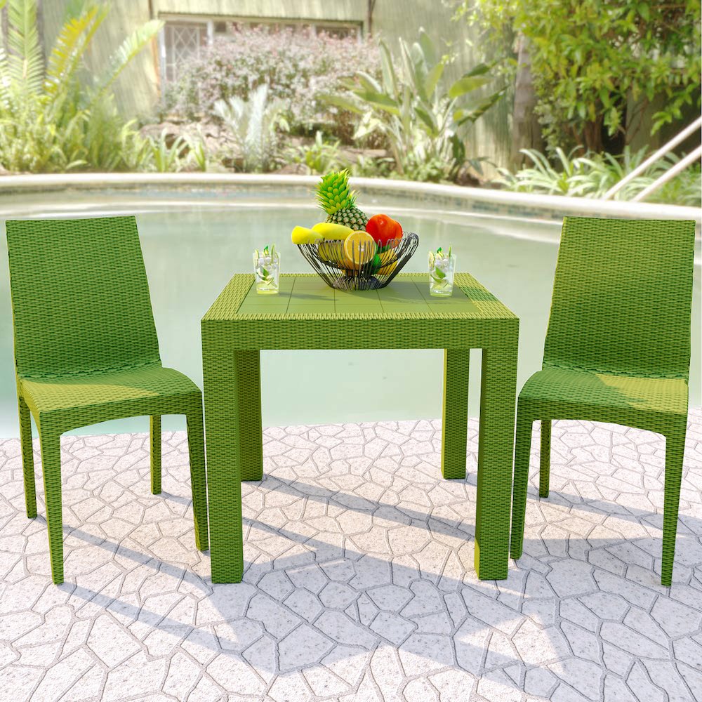 Weave Mace Indoor/Outdoor Dining Chair (Armless). Picture 2