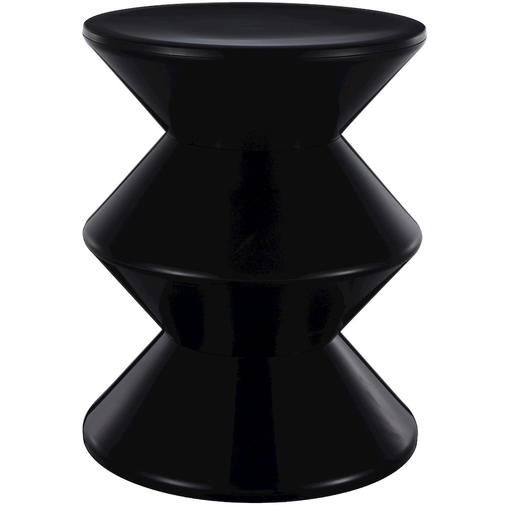 Aura Modern Plastic Side End Table, Indoor/Outdoor Use, Black. Picture 21