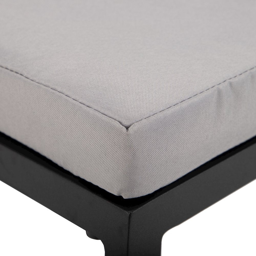 Chelsea Collection Modern Aluminum Outdoor Bar Chair. Picture 19