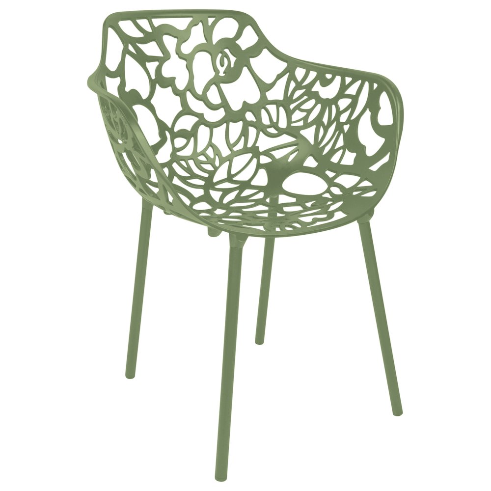 Modern Devon Aluminum Armchair. Picture 1