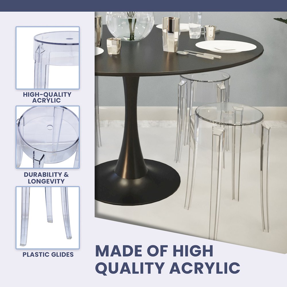 Averill Modern Plastic Dining Stool. Picture 10