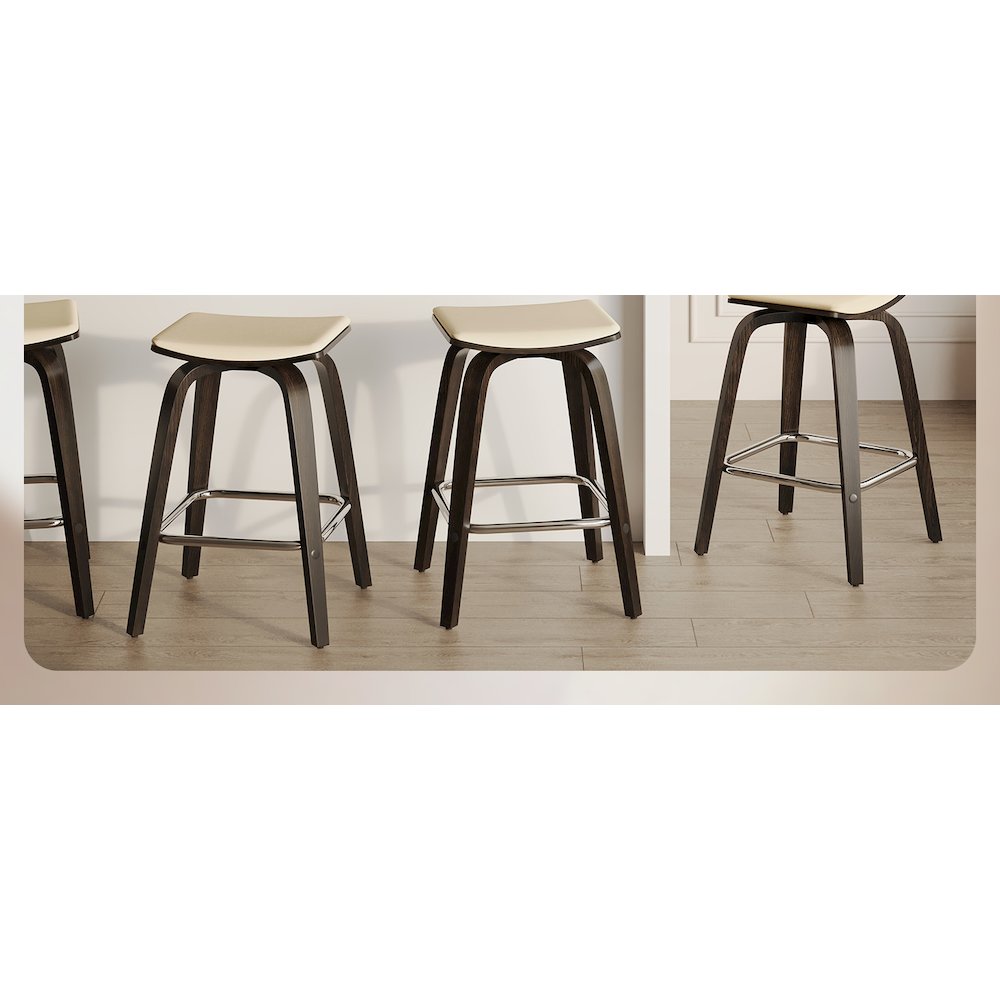 Entice Collection Modern Dining Chair Set of 4 in Grey. Picture 12