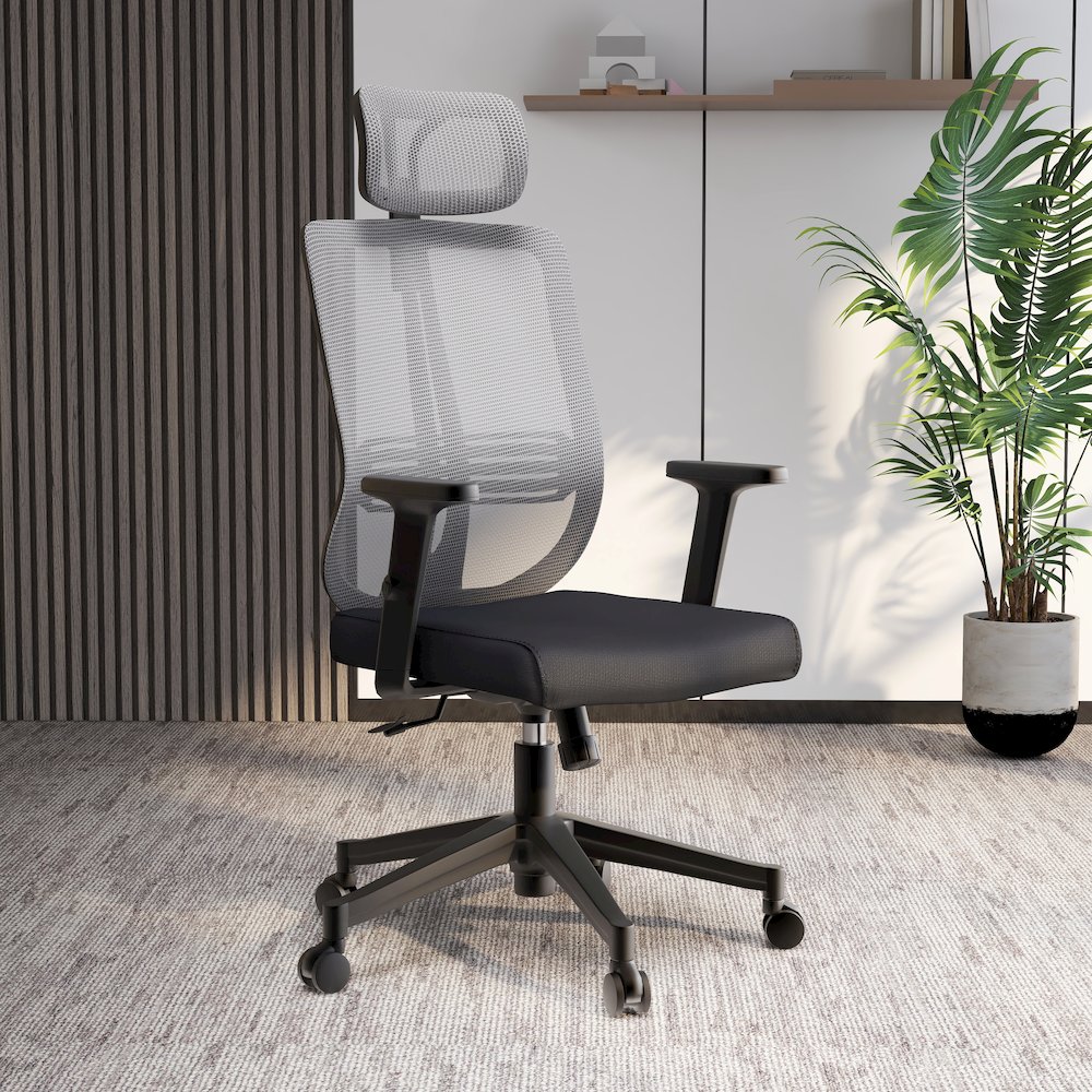 Office Nift Series Office Task Chair In White. Picture 5