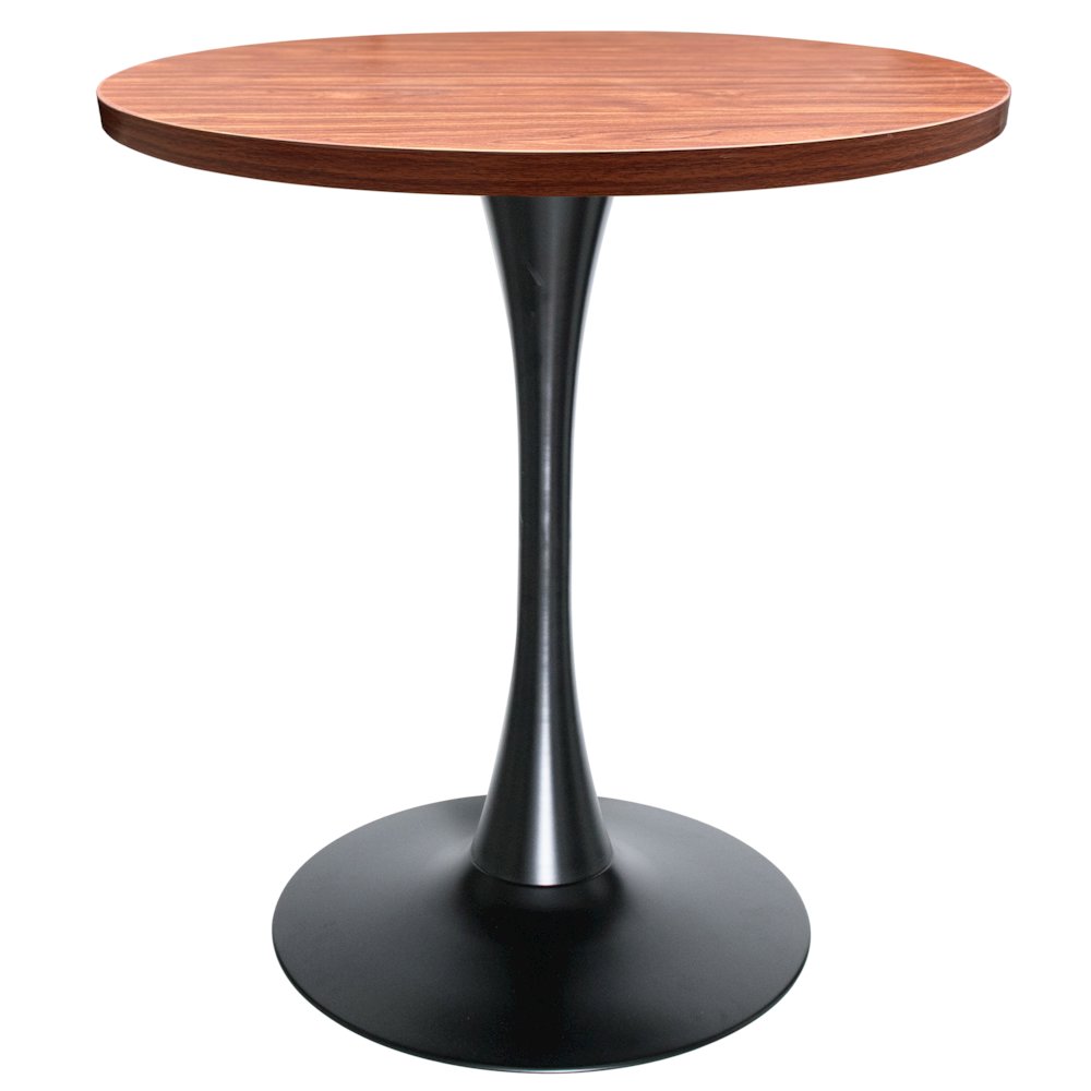 Bristol Dining table, Black Base with 27 Round Cognac Brown MDF top. Picture 8