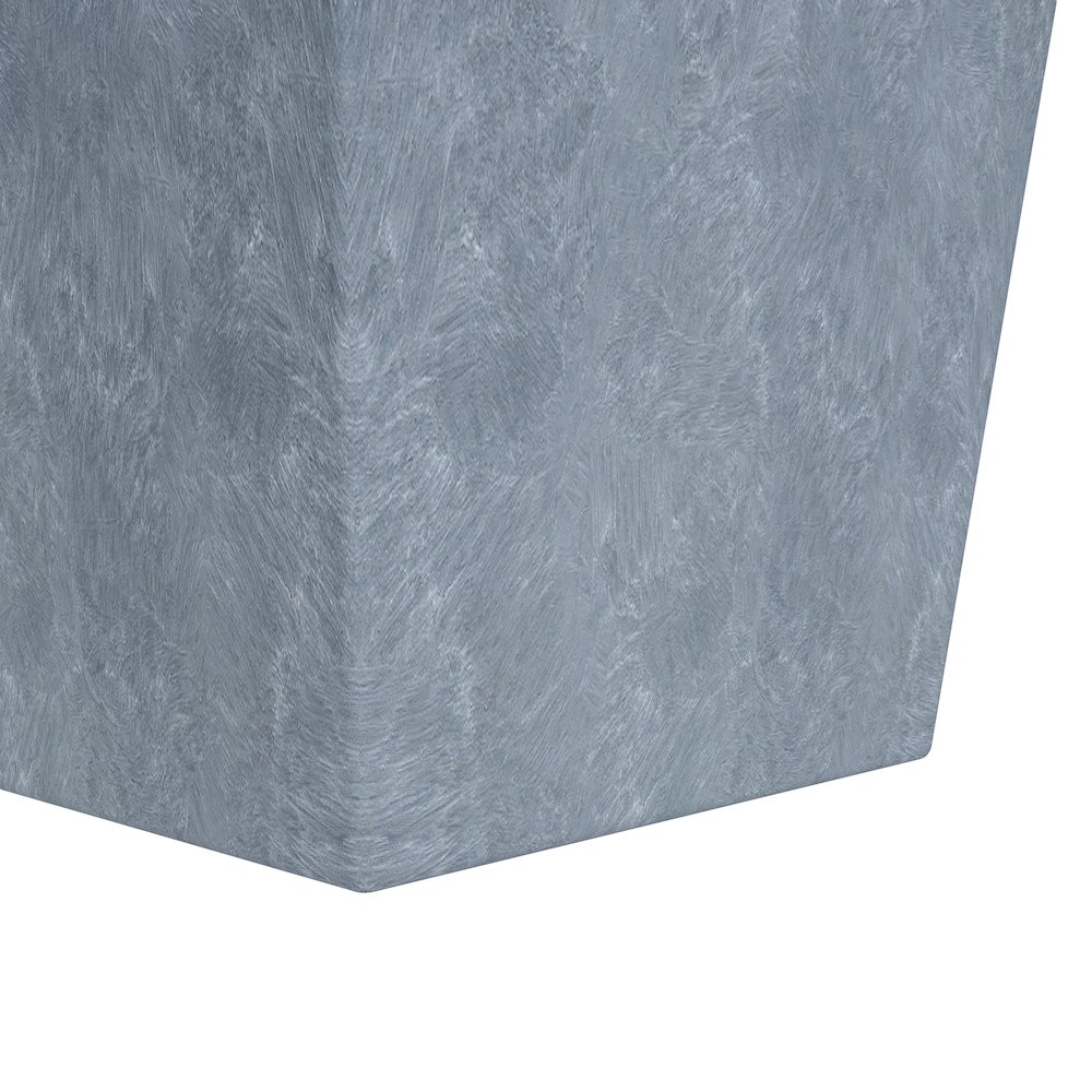 Serene Series Poly Stone Square Planter in Aged Concrete 14x14, 21 High. Picture 6
