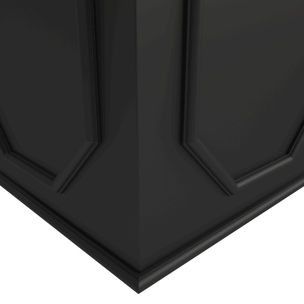 Sprout Series Cubic Fiber Stone Planter in Black 10.2 Cube. Picture 5