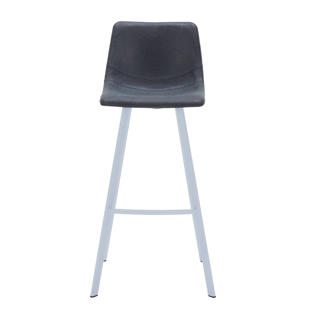 Elland - Bar stool -Charcoal Black- White Base. Picture 10