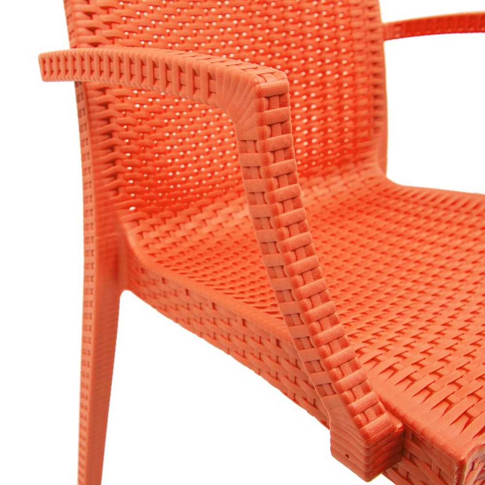 Weave Mace Indoor/Outdoor Chair (With Arms). Picture 4