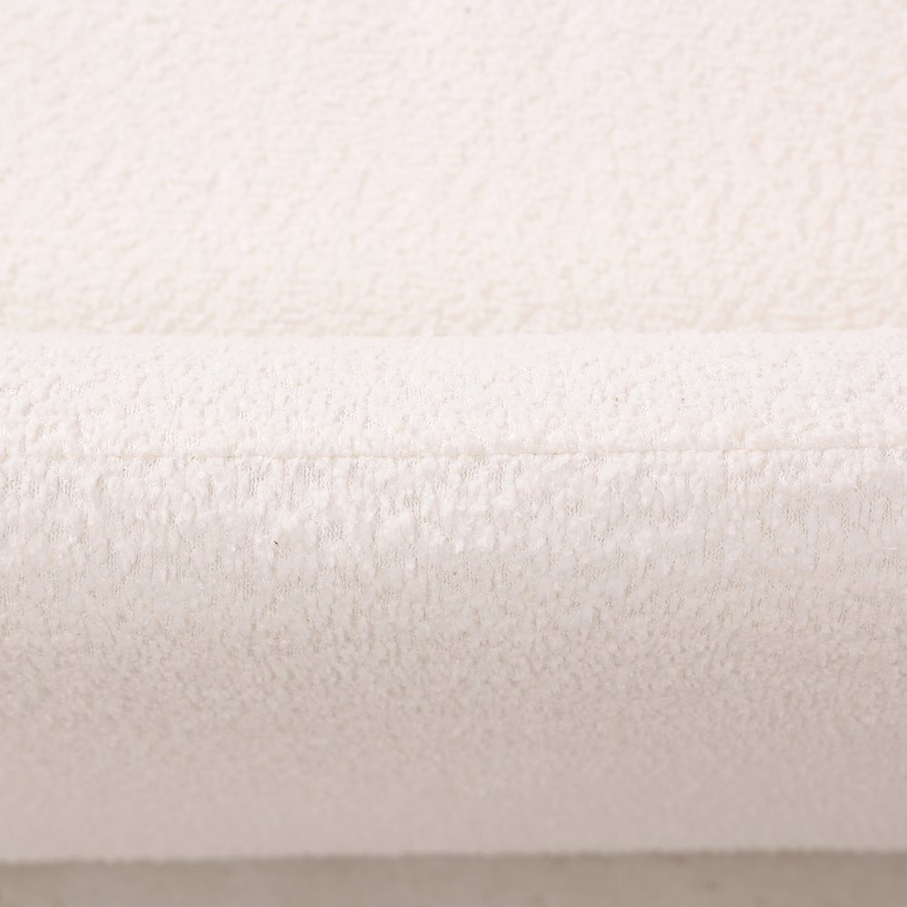 Nyta Collection Modern Accent Chair in White Boucle. Picture 7