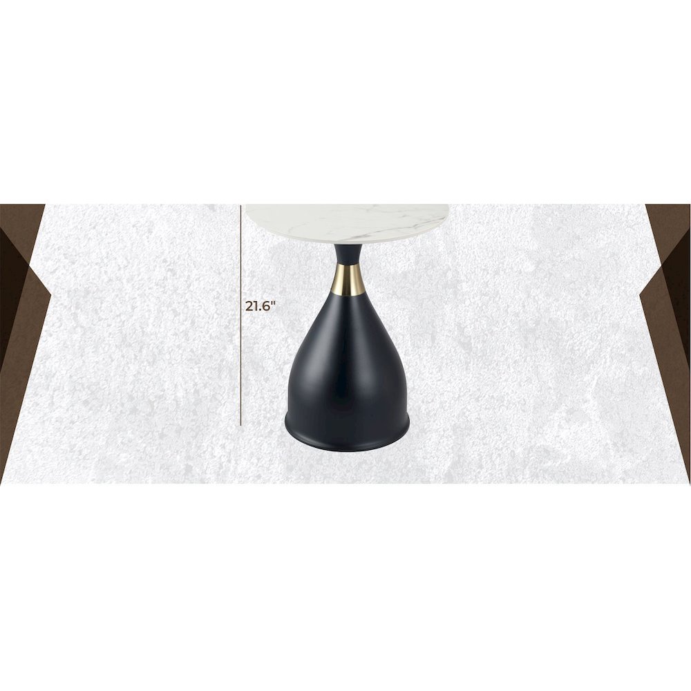 Bento Collection Modern End Table In Black. Picture 35
