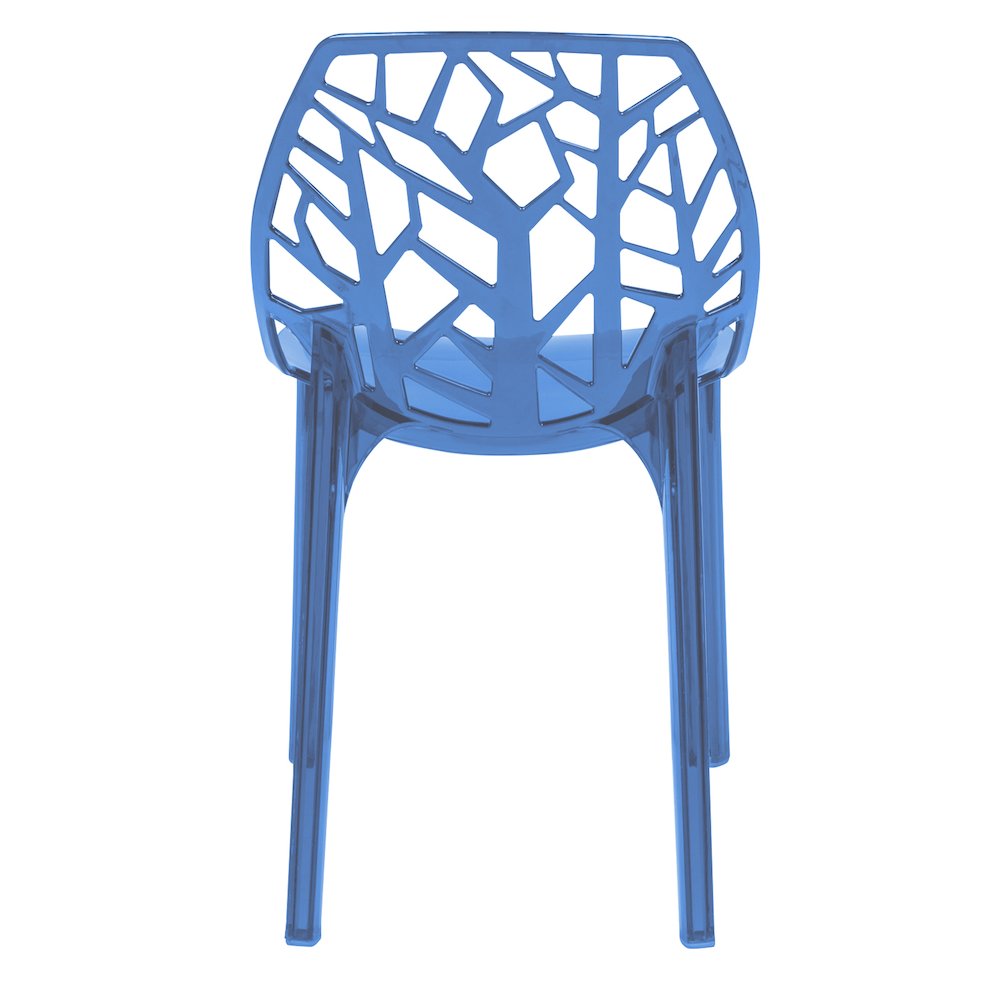 Cornelia Modern Spring Cut-Out Tree Design Stackable Dining Chair. Picture 5