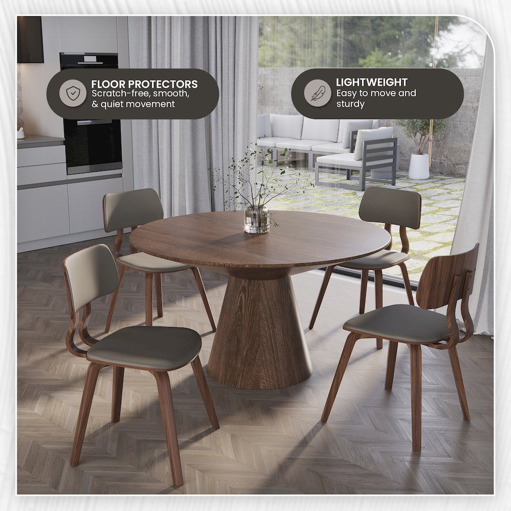 Modern Wooden Dining Chair. Picture 6