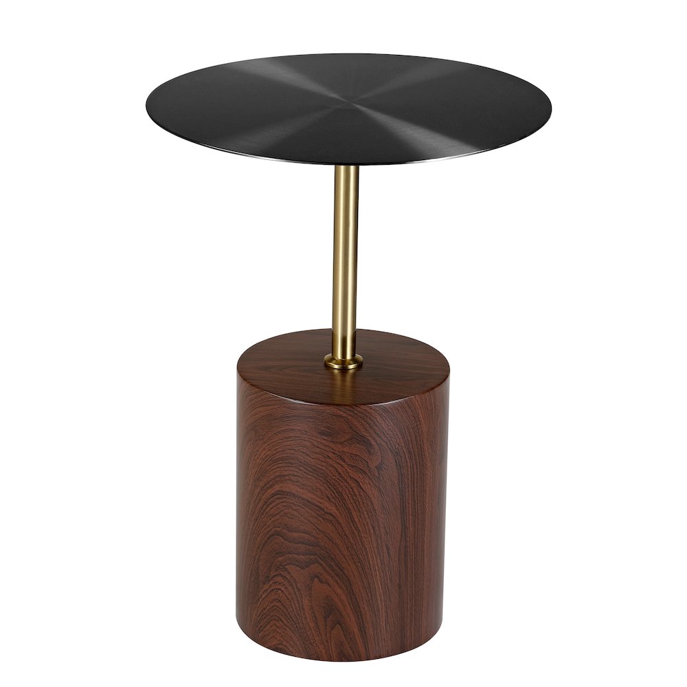 Malta Collection Modern End Table In Brown. Picture 1