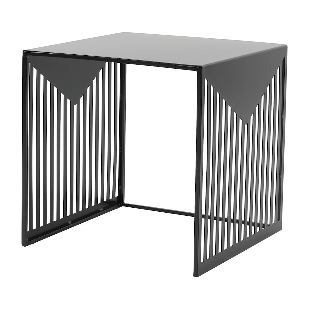 Cisco Modern Square Steel Side Table with Powder Coated Finish. Picture 10