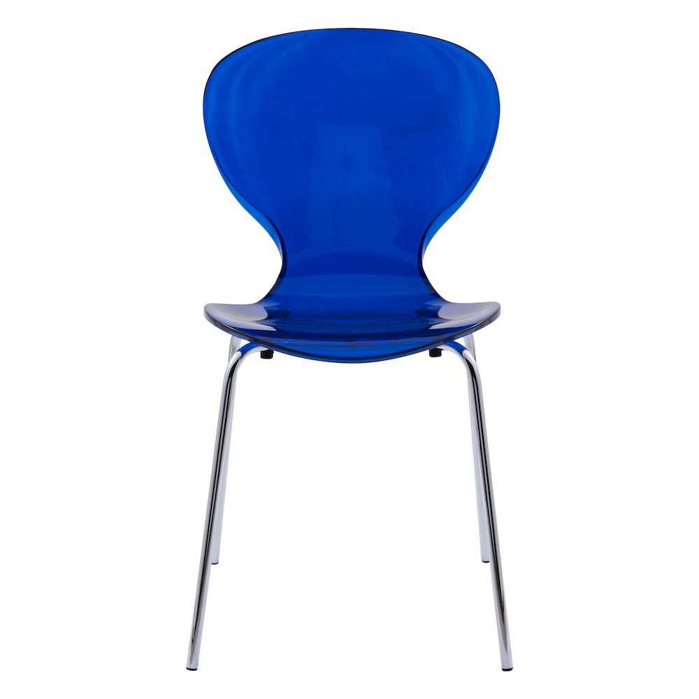 Modern Oyster Transparent Side Chair. Picture 7