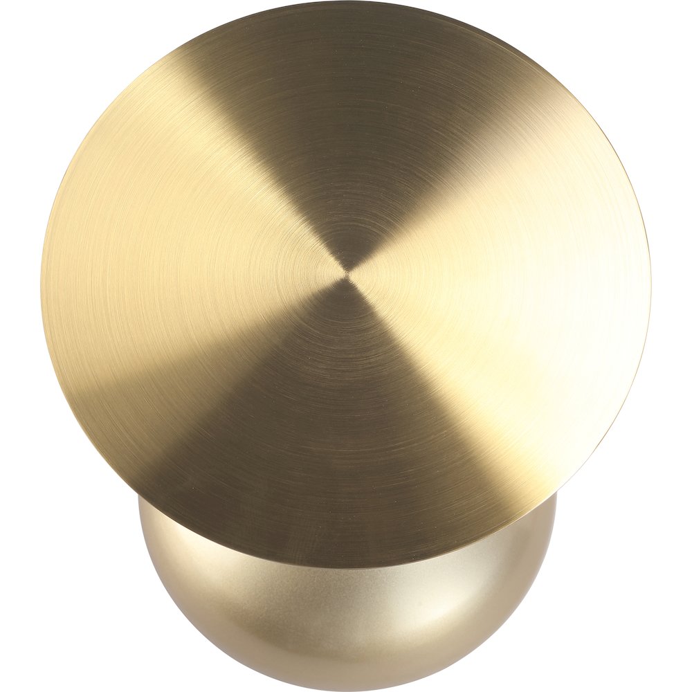 Savoy Collection Modern End Table In Gold With Gold Top. Picture 17