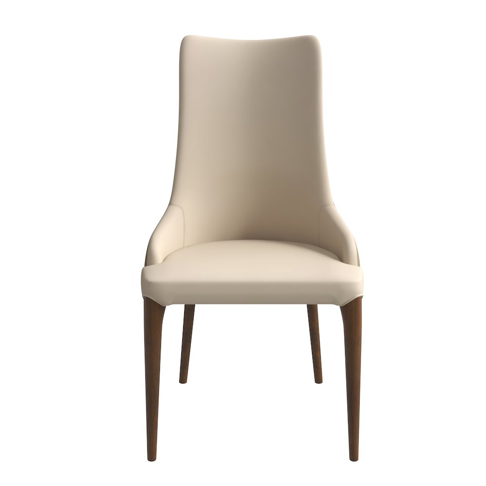 Elm Collection Modern Wooden Dining Chair In Toupe. Picture 4
