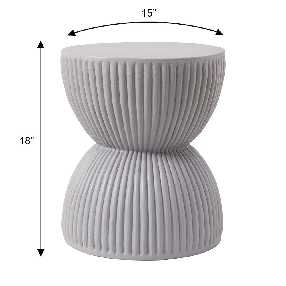 Modern Side End Table Spire Series In Grey. Picture 13