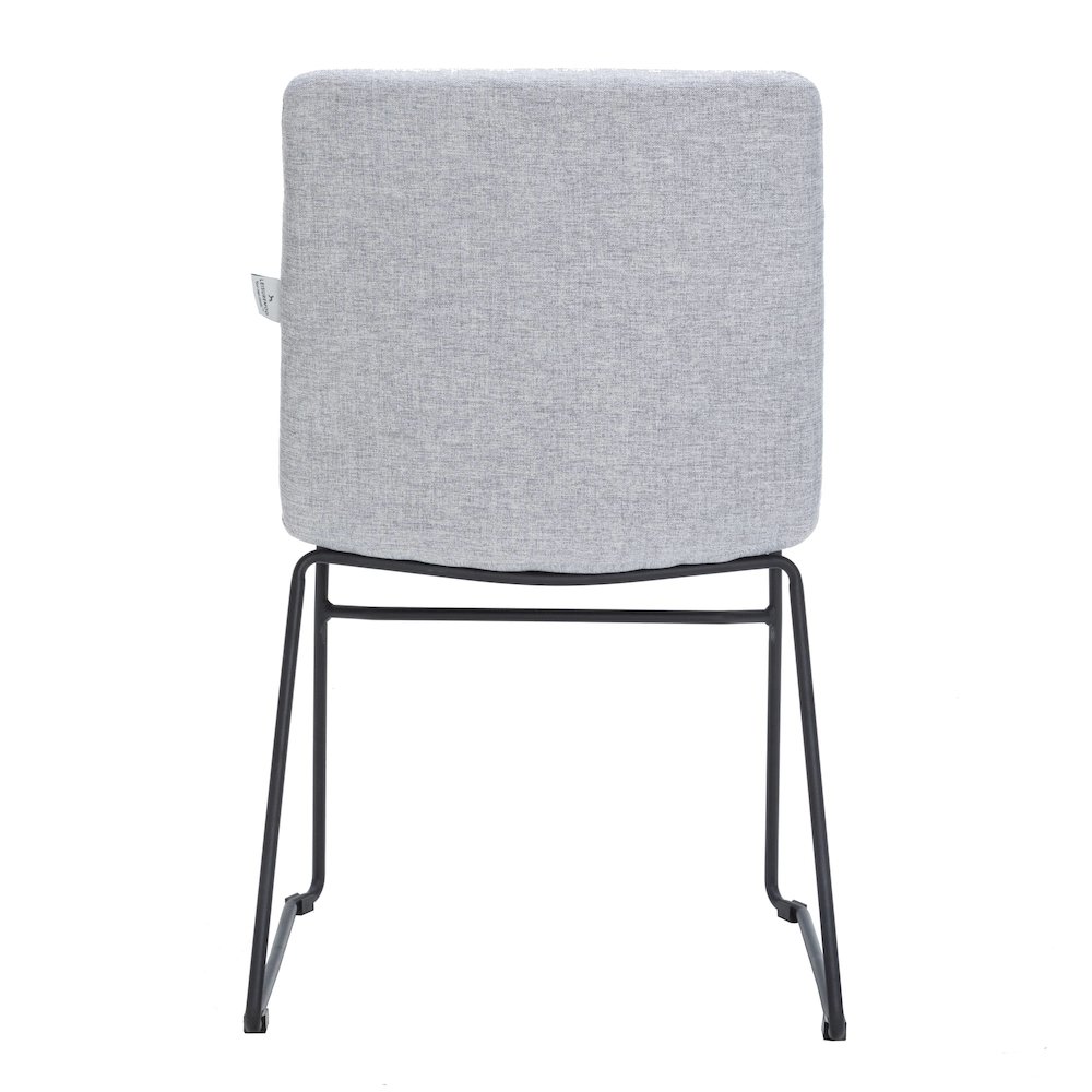 Zylar Series Office Guest Chair in Grey Fabric. Picture 6