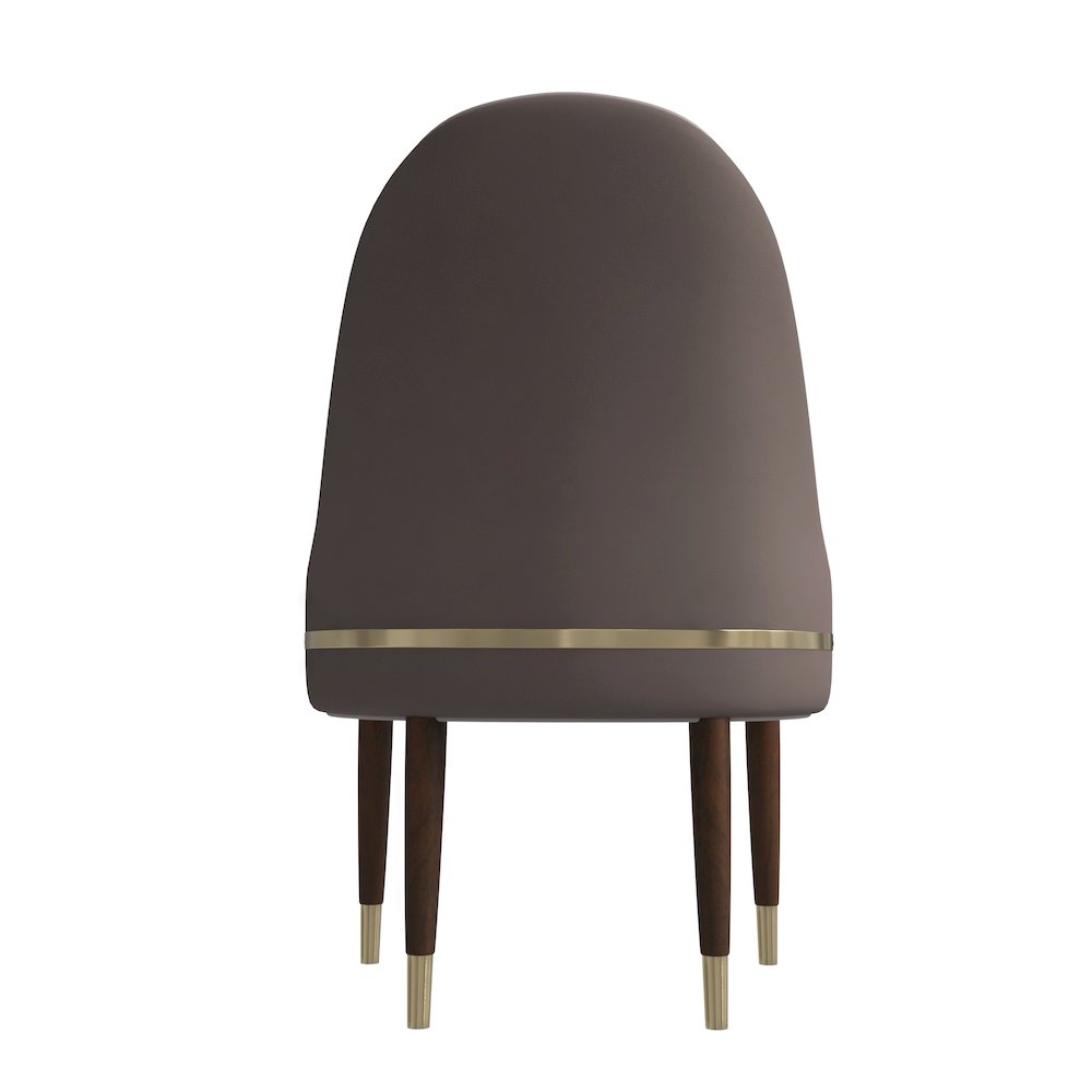 Elara Collection Wooden Dining Chair in Two-Tone Toupe Set of 4. Picture 8