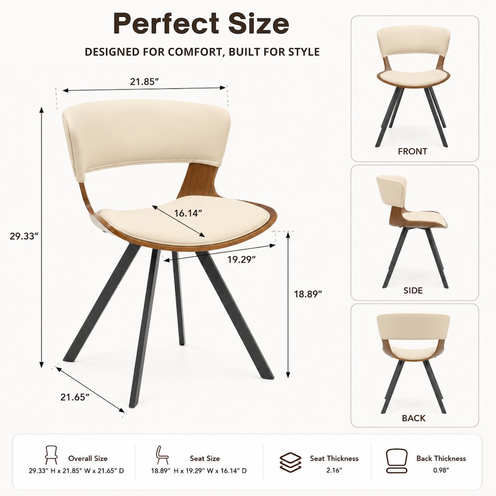 Bristol Dining table, White Base with 27" Round Dark Walnut MDF top. Picture 11